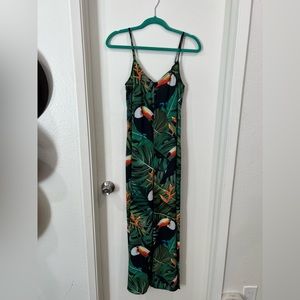 Show me your mumu Leila tassel jumpsuit in toucan mucan size x-small